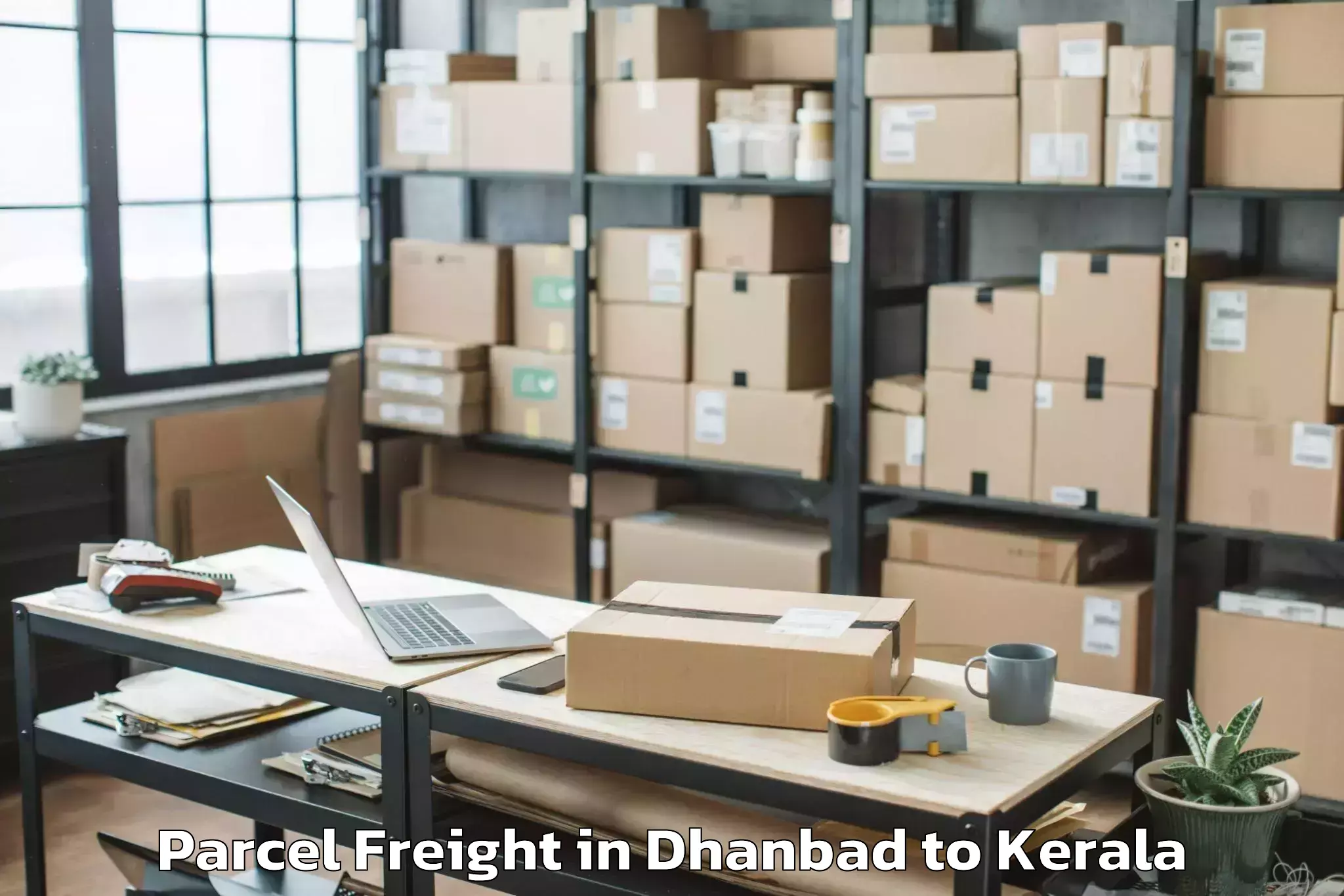 Book Dhanbad to Kallachi Parcel Freight Online